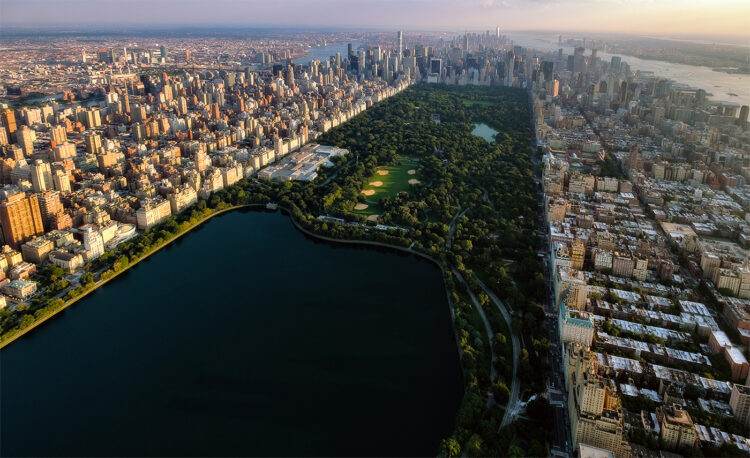 central park aerial view